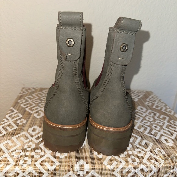 Timberland Olive and Burgundy Ankle Boots - Picture 3 of 4